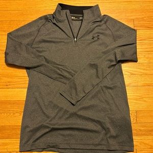 Men’s Under Armour Lightweight 1/4 Zip Running Sweater. Grey. Size Medium.